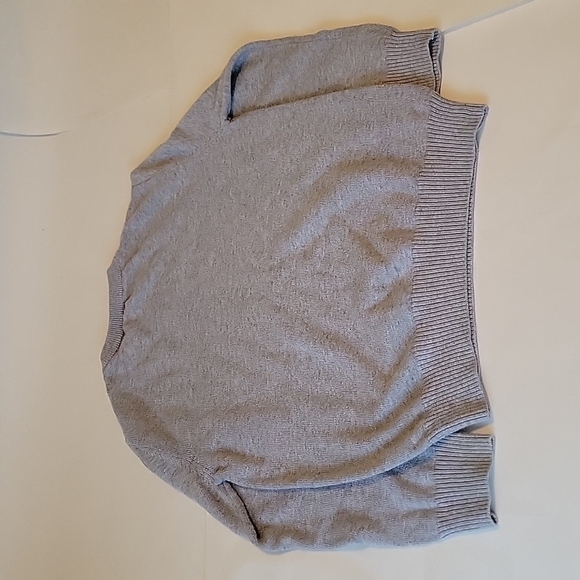 PLACE Boy's V-neck Sweater, Sz 5/6, neutral pullover knit - Picture 3 of 3